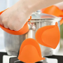 2 pcs/pair Silicone glove for kitchen - orange