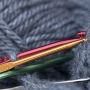 22pcs Multicolor Crochet Hooks Knitting Needles Set（Rose）