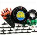 30m 9/12 garden hose with timer +  30 nozzles double outlet