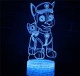 3D LED night light Dog Watch touch + remote control 