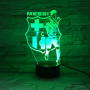 3D LED night light FC Barcelona touch + remote control