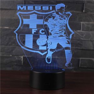 3D LED night light FC Barcelona touch + remote control