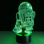 3D LED night light Star Wars R2B2 touch + remote control