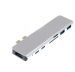 Adapter 7w1 HUB USB-C HDMI 4K SD Macbook Pro / Air - Szary