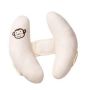 Adjustable kids safety pillow for car - white