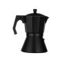 Aluminium electric coffe pot, 150ml 3 cups, black