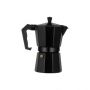 Aluminium electric coffe pot, 300ml 6 cups, black