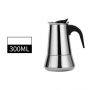 Aluminium electric coffe pot, 300ml 6 cups, silver