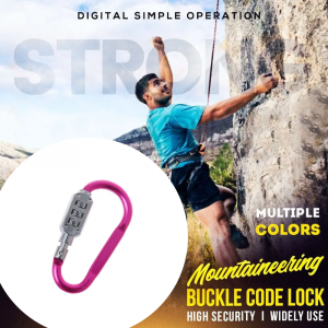 Aluminum alloy code lock mountaineering CH-22B - rose red