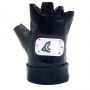 Anime Naruto Konoha Hatake Kakashi PU Leather Gloves (Black)