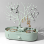 Antler jewelry storage rack-Green
