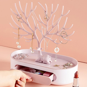 Antler jewelry storage rack-Pink
