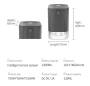 atomizing humidifier with sensor - black