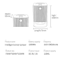 atomizing humidifier with sensor - white