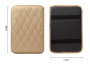 Automaze Center Console Arm-rest Cover Pad Universal Fit-Beige