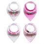 Baby bib Cotton Double layer 4pcs - WD0014