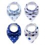 Baby bib Cotton Double layer 4pcs - WD0036
