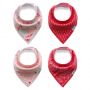 Baby bib Cotton Double layer 4pcs - WD0038