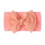 Baby Nylon Bow Headband- Pink