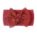 Baby Nylon Bow Headband- Wine red