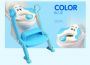 Baby potty seat ladder - blue color