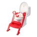 Baby potty seat ladder - red color 