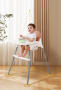 Baby Seat to eat / Plastic chair for baby - White Color