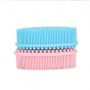 baby shower silicone brush - sky blue