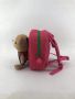 Baby walking safe strip anti-lost bag - pink