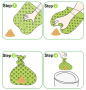 Bags on the dog poop green