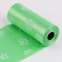 Bags on the dog poop green