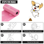Bags on the dog poop pink