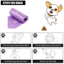 Bags on the dog poop purple