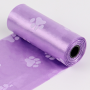 Bags on the dog poop purple