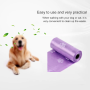 Bags on the dog poop purple