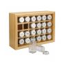 Bamboo 100% Solid Wood Spice Rack - HY1641