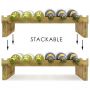 Bamboo 2-Tier Stackable Wine Rack - HY1814