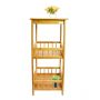 Bamboo 3 Tier Flower Stand Bathroom shelf storage rack - HY4212