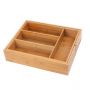 Bamboo 5-cell storage box adjustable - HY1204