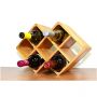Bamboo 8 Bottle Countertop Wine Rack - HY1822