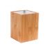 Bamboo Bathroom Cosmetic cotton box - 10*10*13.5 cm - ZM8607