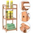 Bamboo Bathroom Organizing Shelf - 12*12*27.8 cm - HY2307