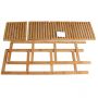 Bamboo Bathroom Shelf 4-Tier Multifunctional Storage Rack Shelving - HY2303