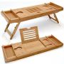 Bamboo Bathtub Caddy & Laptop Bed Desk - HY2104