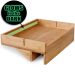 Bamboo Bedside Caddy Minimalist Contemporary Bunk Bed Shelf Floating Nightstand Organizer - ZM7002C