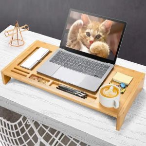 Bamboo Computer Stand