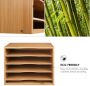 Bamboo Desk File Sorter Organizer - ZM6207