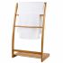 Bamboo Freestanding 3-Bar Towel Rack with Shelf - HY2310