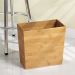 Bamboo Household Wastepaper Basket - 16.4*6.5*11.5 cm - ZM8615