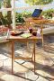 Bamboo Lipped Snack Table - ZM7706B